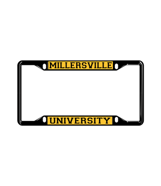 License Plate Frame Black & Gold
