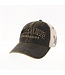 Trucker Hat with Millersville & M Sword Logo Black