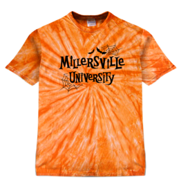 Orange Tie Dye Halloween Tee