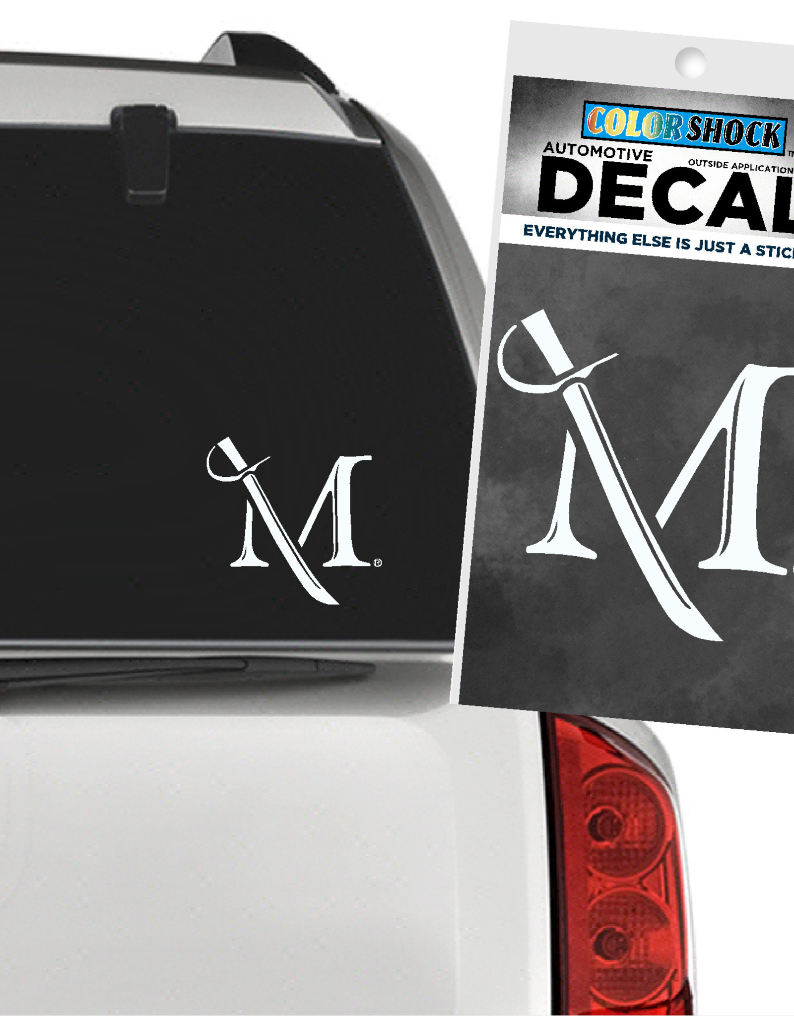 M Sword Decal Large