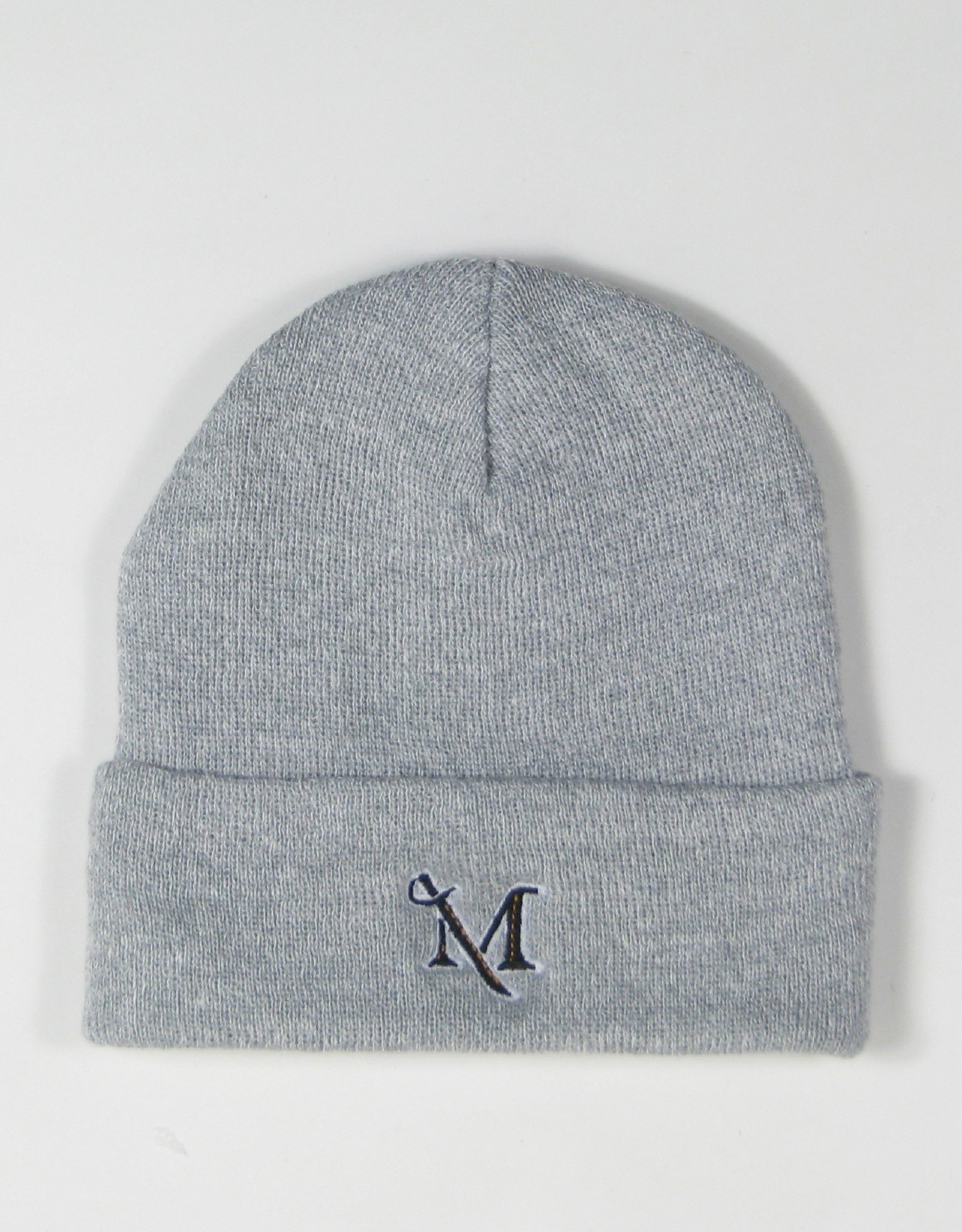 League Grey Marled Yarn Cuff Beanie