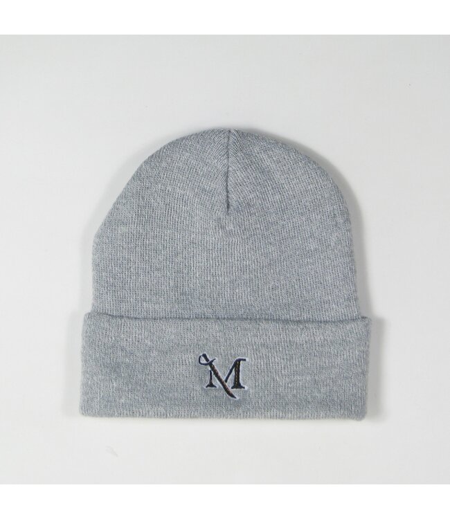 League Grey Marled Yarn Cuff Beanie