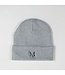 League Grey Marled Yarn Cuff Beanie