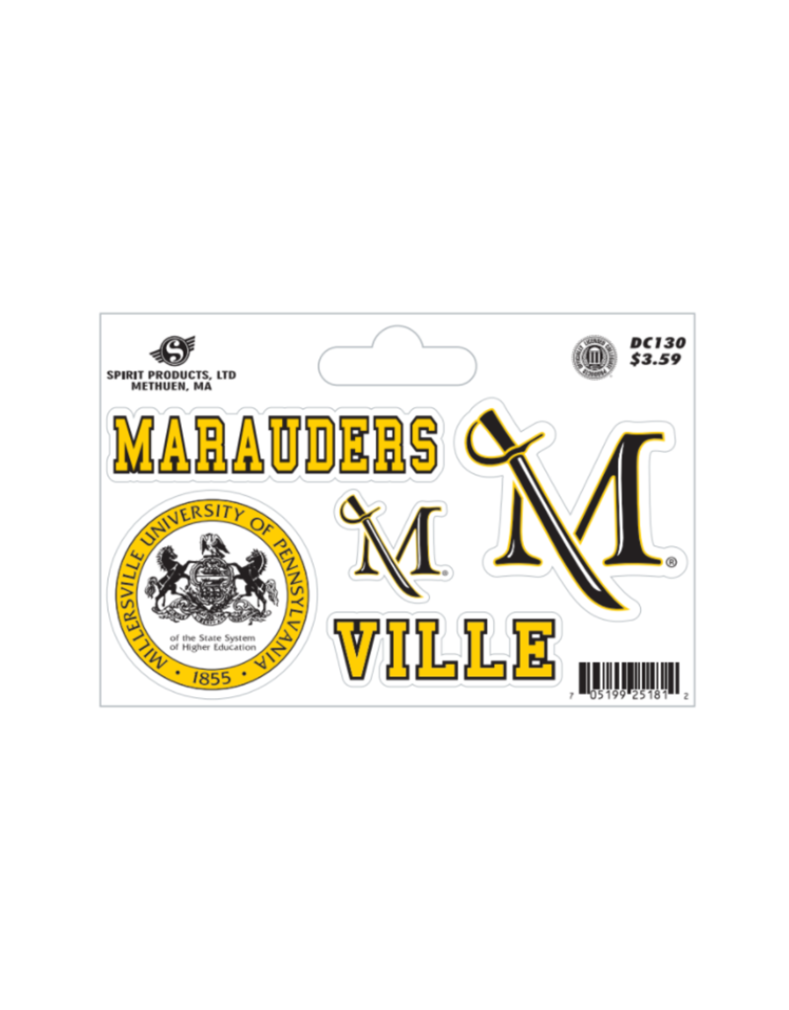 Baseline Millersville Sticker Set
