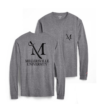 League Longsleeve Vintage Pocket Tee Midnight Heather
