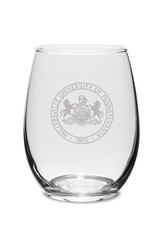MU Seal Stemless Wine Glass