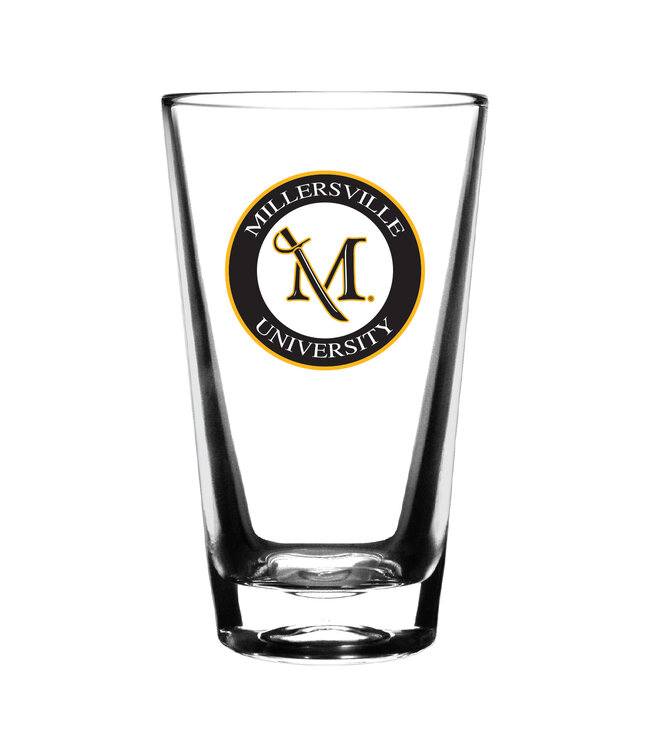 M Sword Circle Pub Glass - 14oz