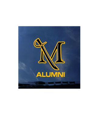 M Sword Over Alumni Decal