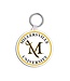 Soft Cut Keyring - White