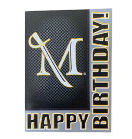 Millersville Happy Birthday M Sword Grid Card