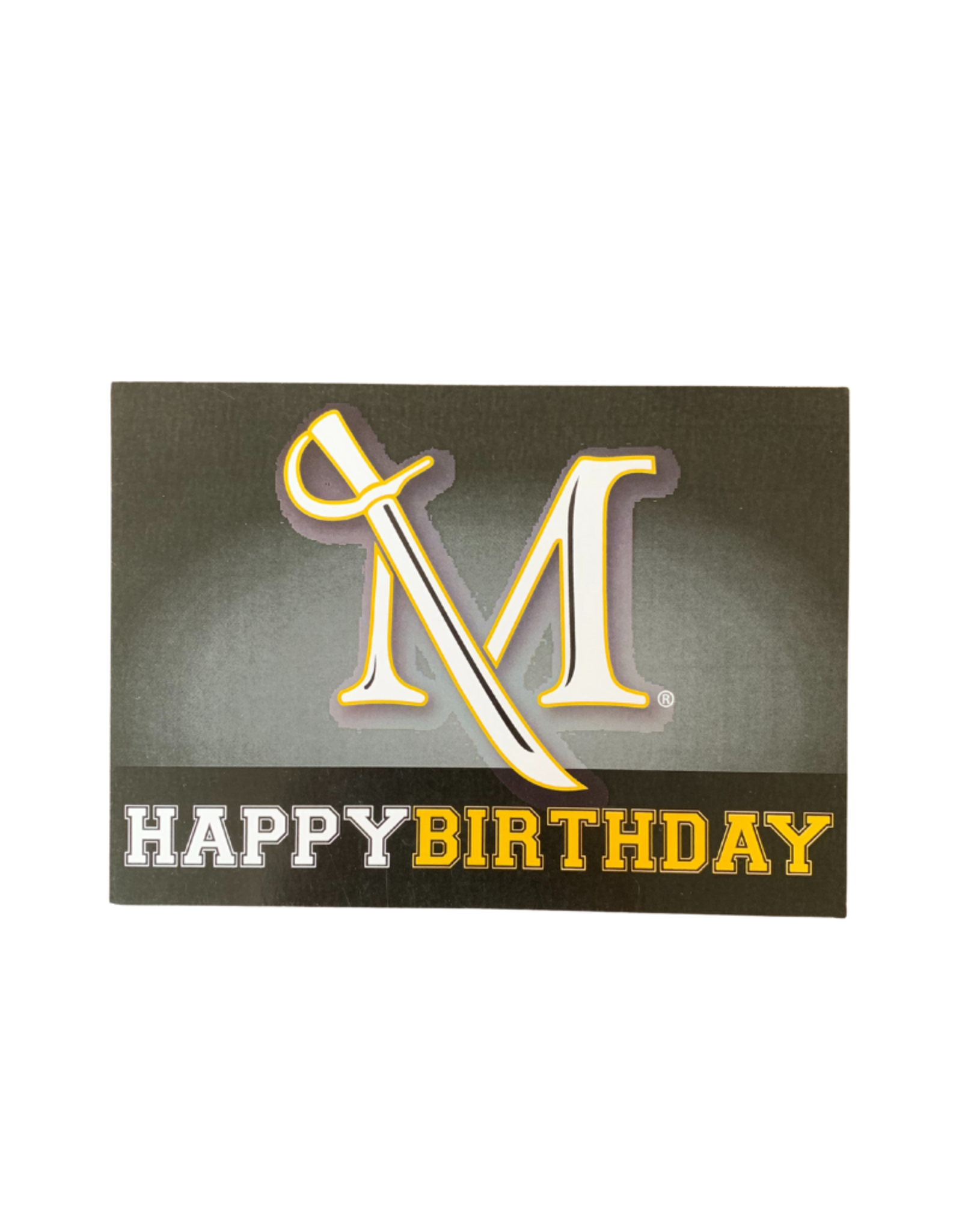 Millersville Happy Birthday M Sword Card