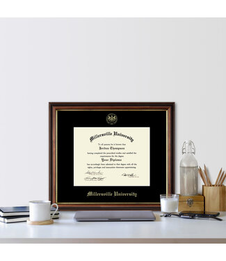 Regency Gold Text On Black Mat