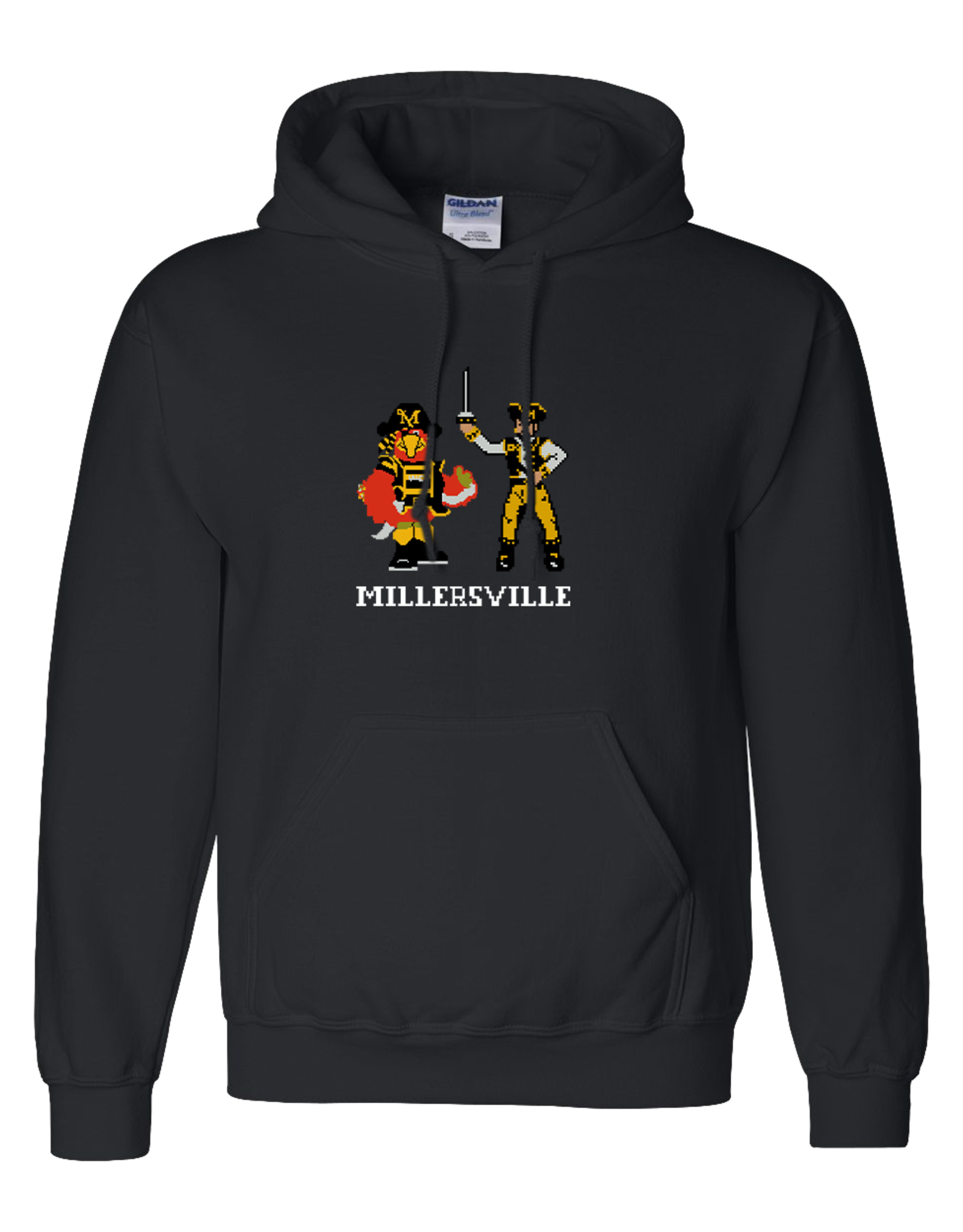 8-Bit Skully/Marauder Hood Black