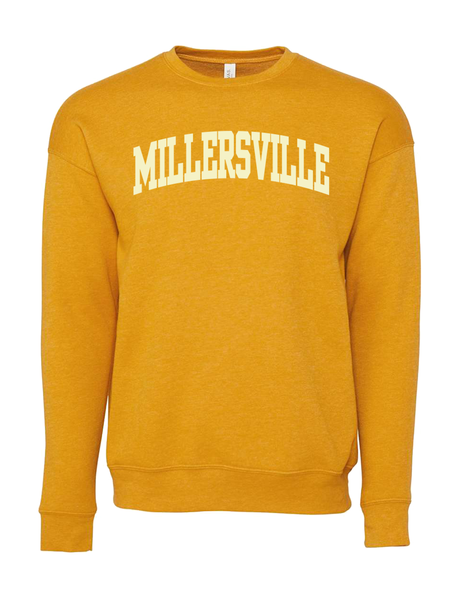 Crewneck Sweatshirt with Ivory Felt - Millersville University Store