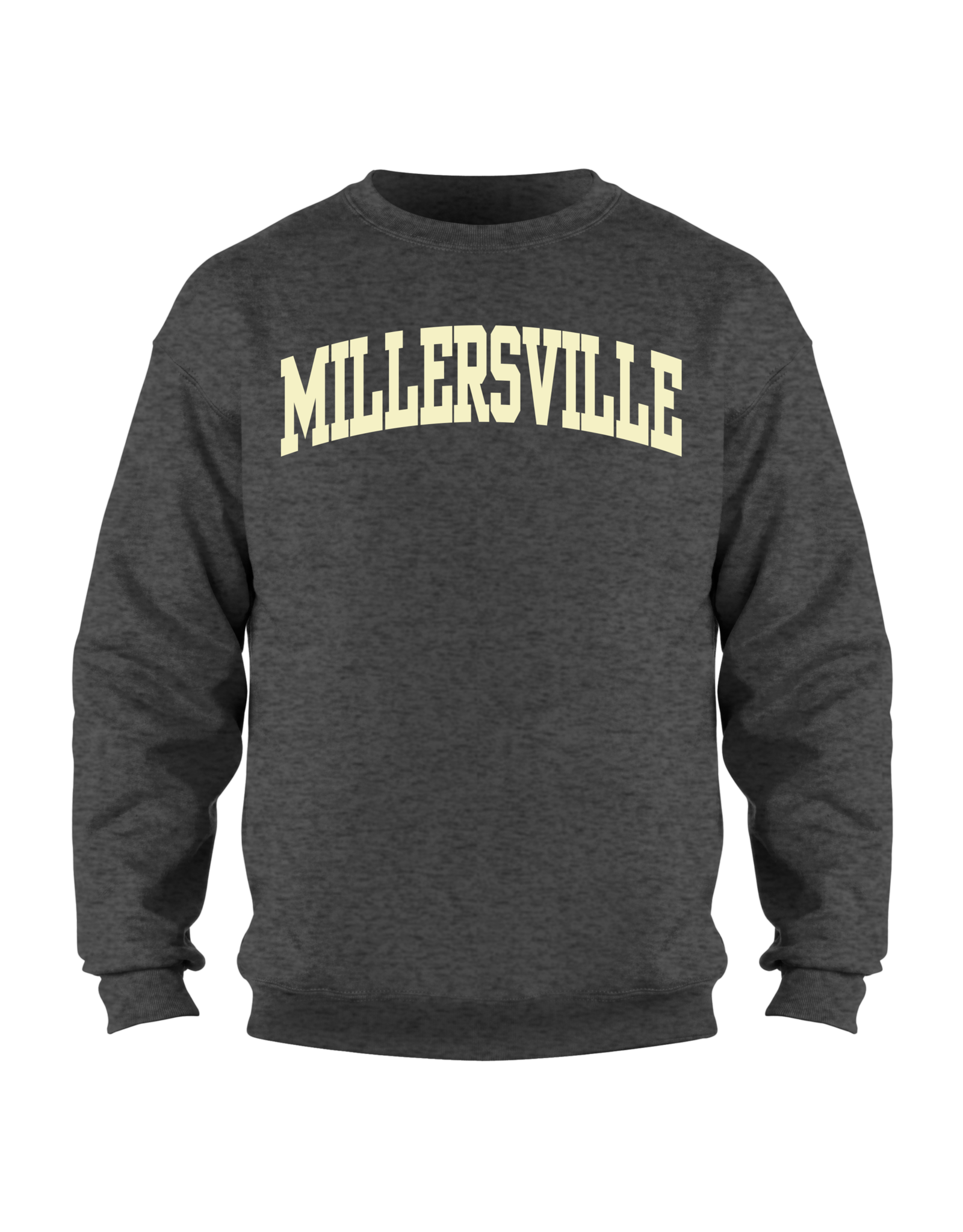 Crewneck Sweatshirt with Ivory Felt