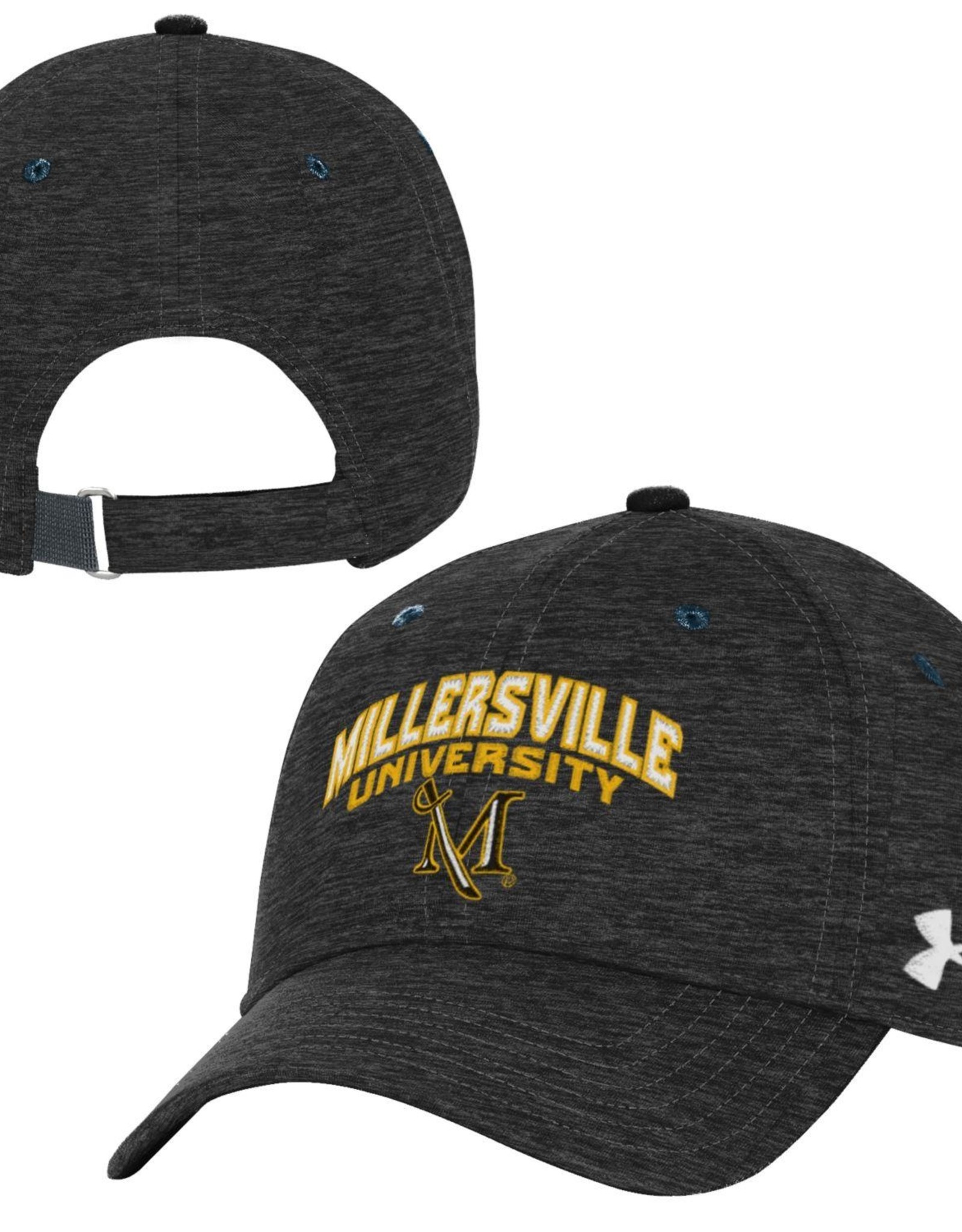Men's Armour Adjustable Hat with Velcro Closure Black Twist - Millersville  University Store