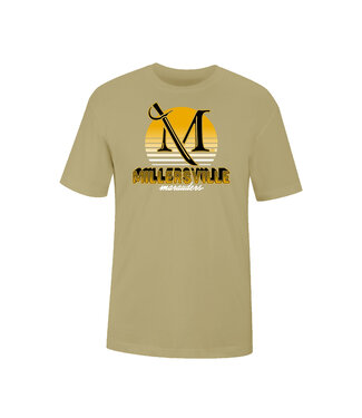 Neon Sign Short Sleeve Tee Vintage Gold