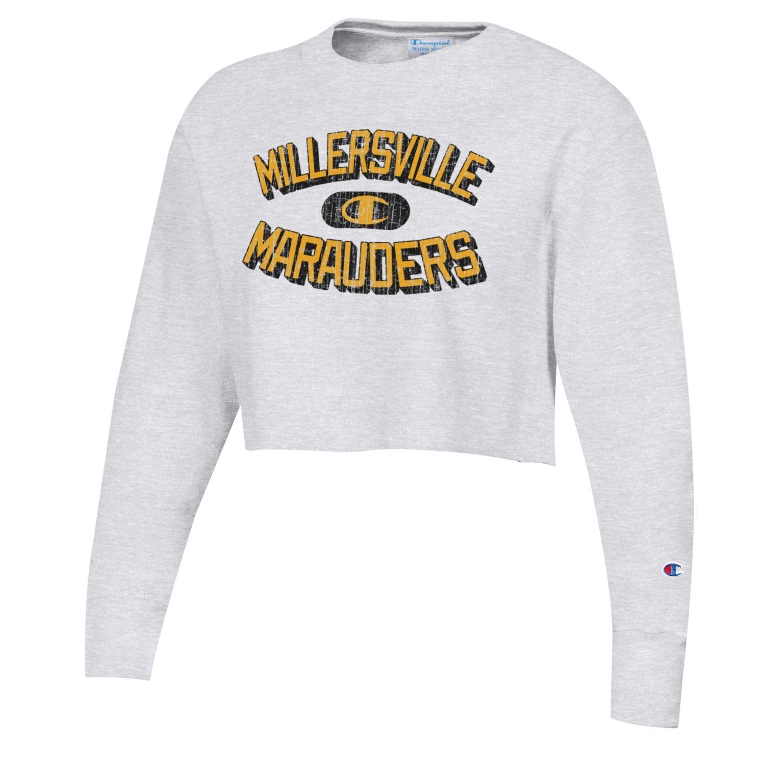 WOMEN S REVERSE WEAVE CROPPED CREW SILVER GREY Millersville