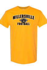 Millersville Football Tee Gold