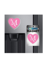 M Sword Heart Pink Magnet