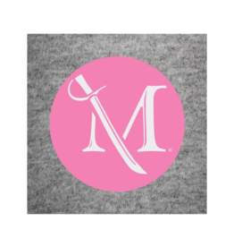 M Sword Breast Cancer Awareness Button