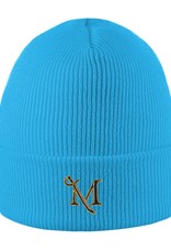 North Pole Knit Cuff Hat Neon Blue