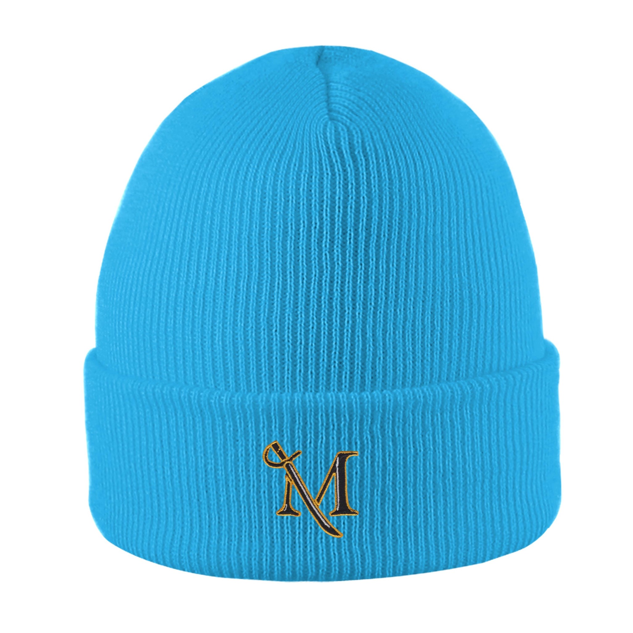 North Pole Knit Cuff Hat Neon Blue - Millersville University Store