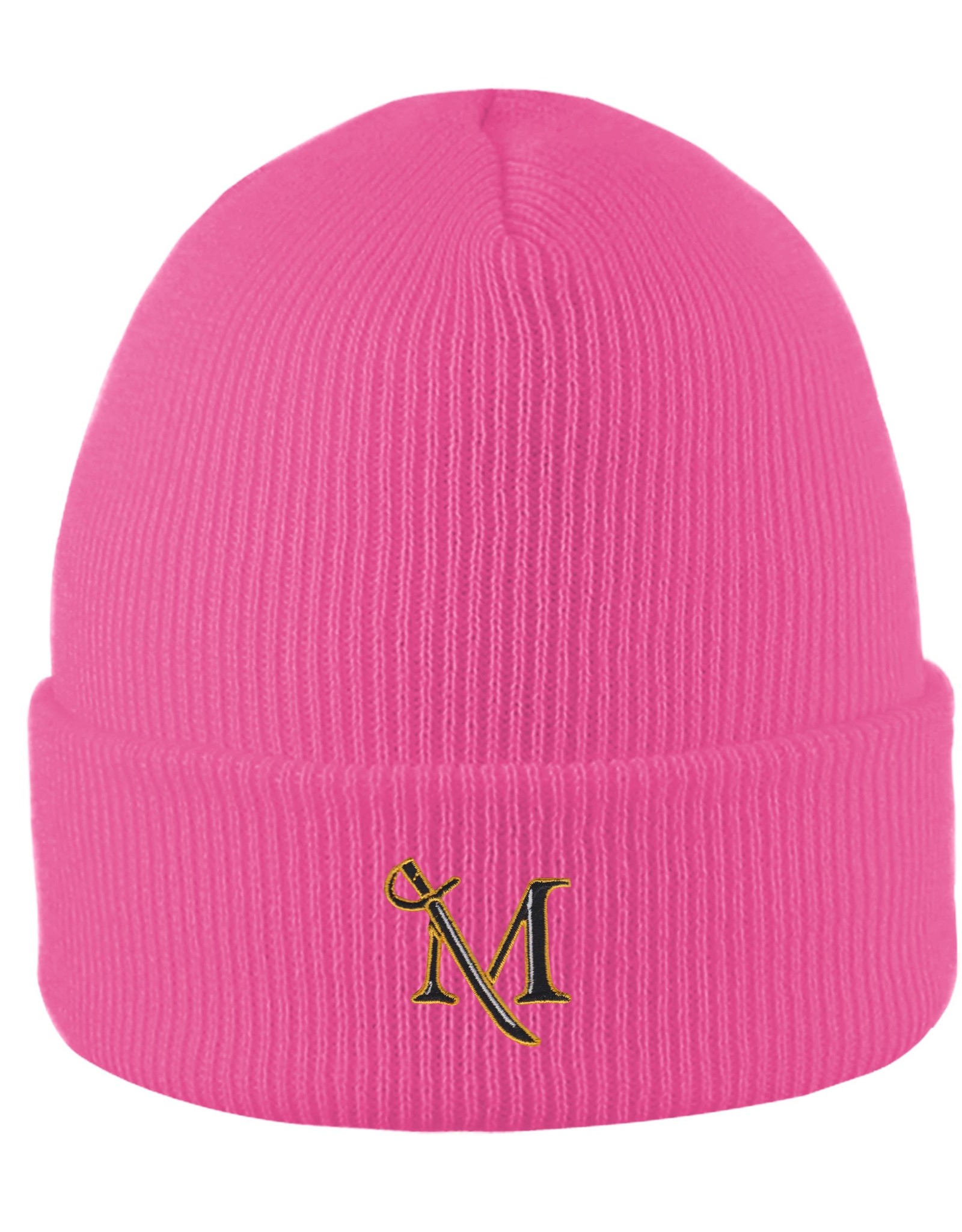 North Pole Knit Cuff Hat Hot Pink