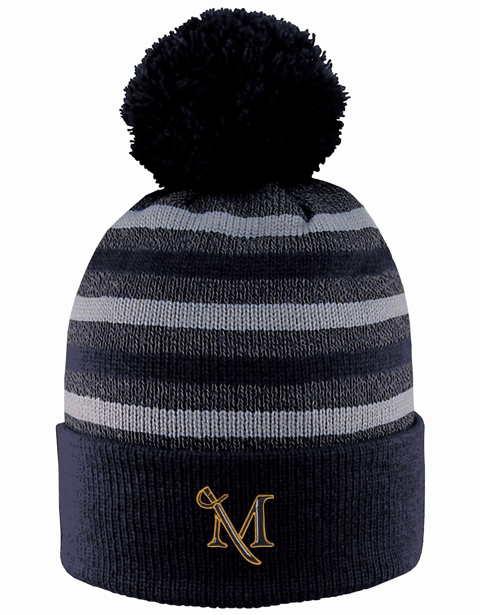 Doc Marled Yarn Cuff Beanie with Pom