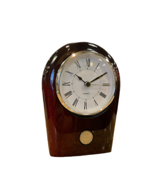 Palm Desk Clock - Silver