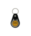 Leather Round Key Fob with Seal