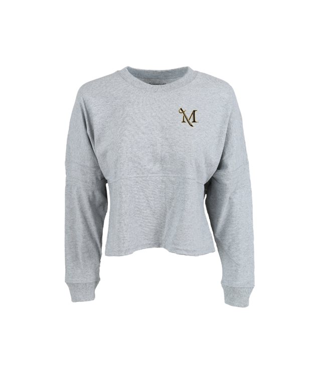 Cropped Retro Jersey Oxford Grey