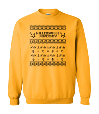 Holiday Sweater Crew Gold