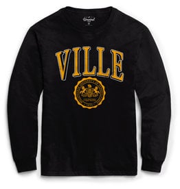 League Black Longsleeve Ville Tee with Seal