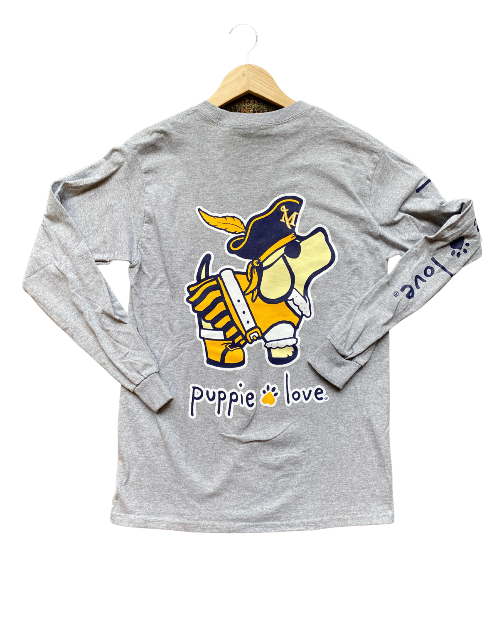 Puppie Love Longsleeve Puppie Love Tee Oxford Grey