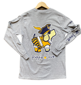 Puppie Love Longsleeve Puppie Love Tee Oxford Grey