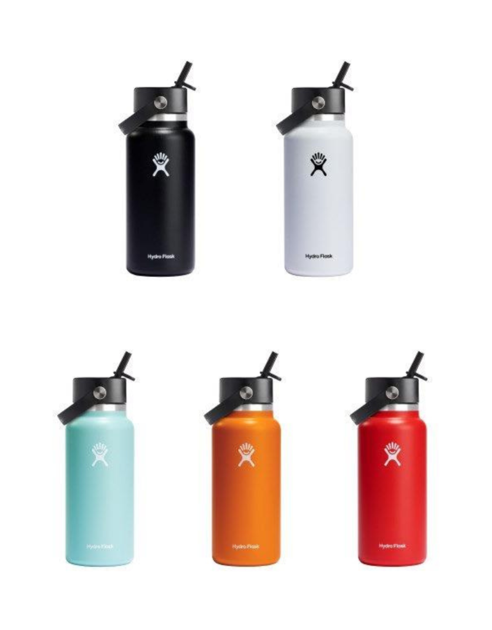 32oz Wide Mouth Flex Straw Cap Hydroflask