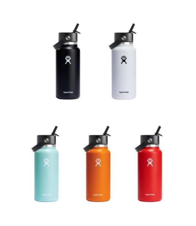32oz Wide Mouth Flex Straw Cap Hydroflask