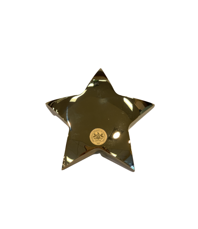 Gold Star Paperweight