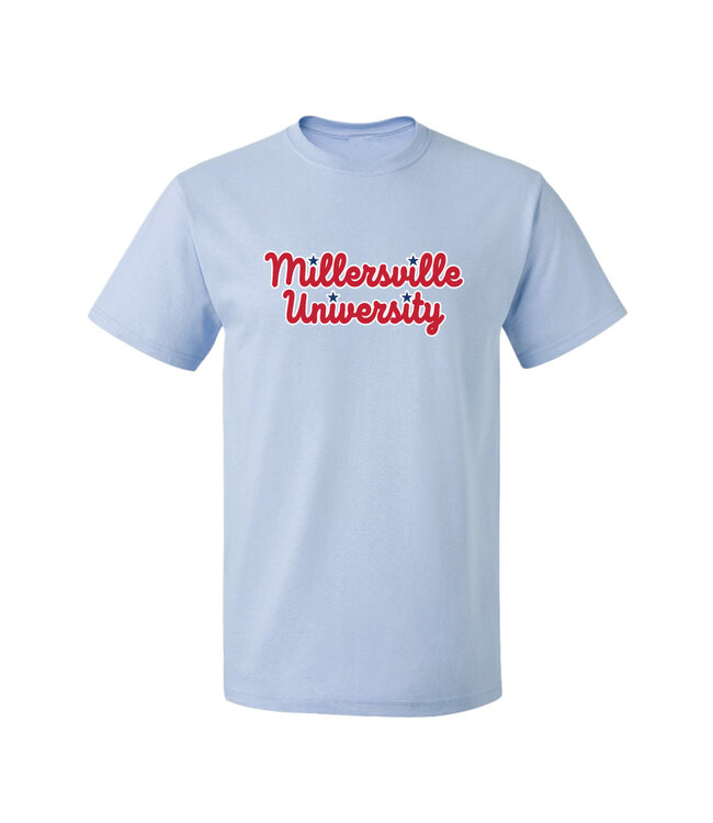 Phillies Font Logo Tee Light Blue