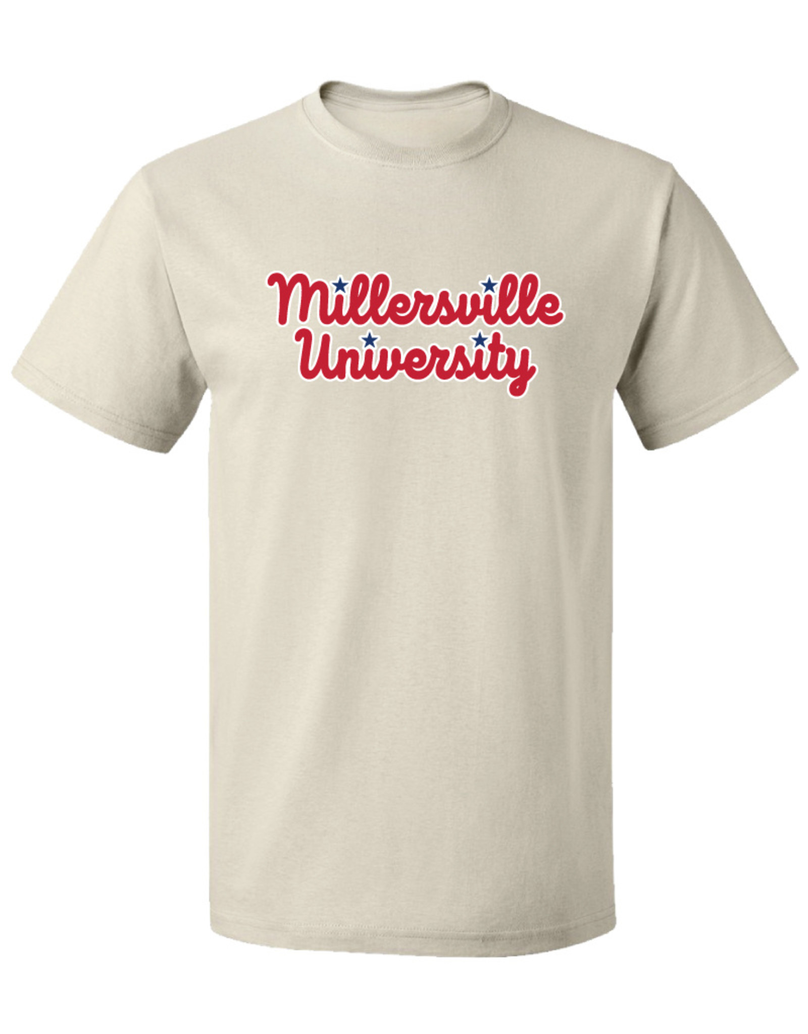 Phillies Font Logo Tee Natural - Millersville University Store