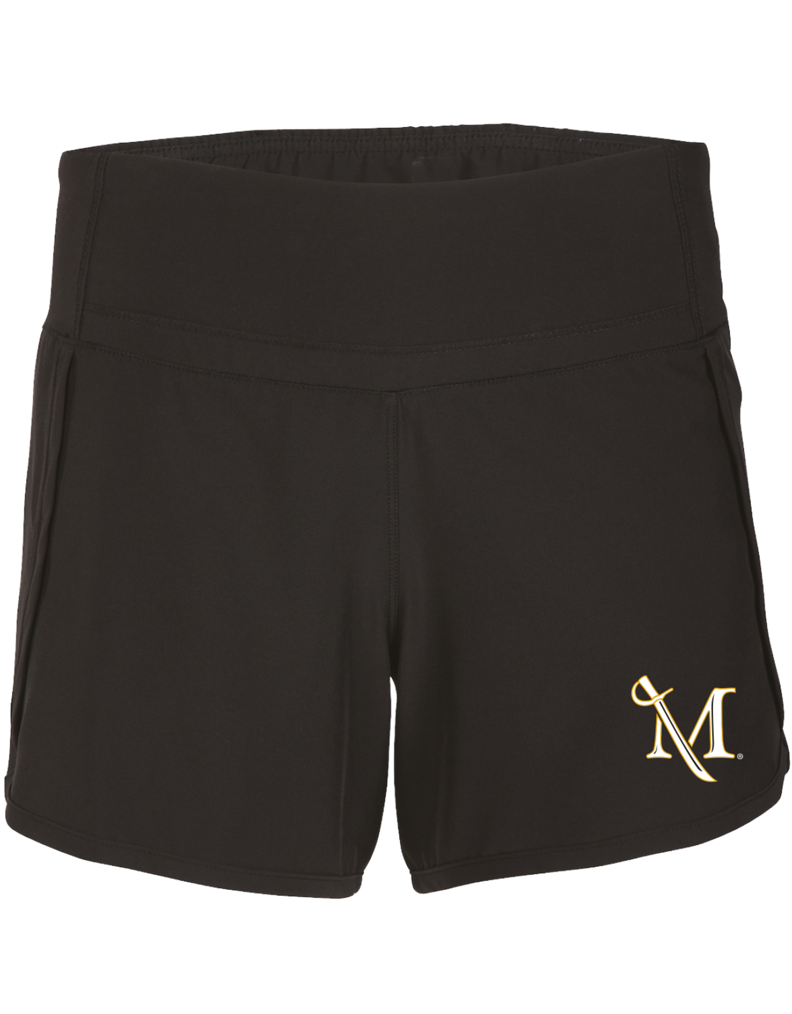 Stretch Woven Lined Shorts Black