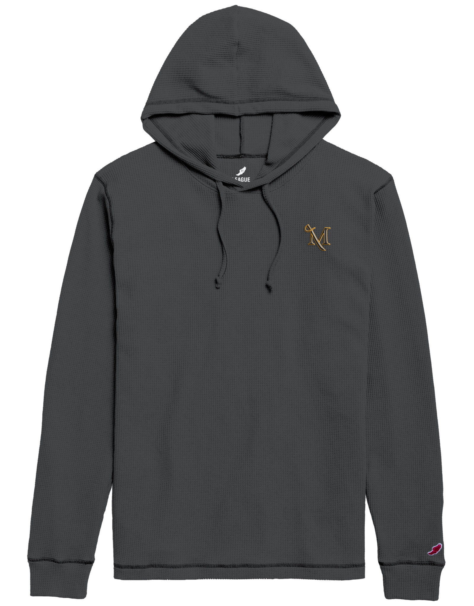 League Waffle Pullover Hood - Graphite