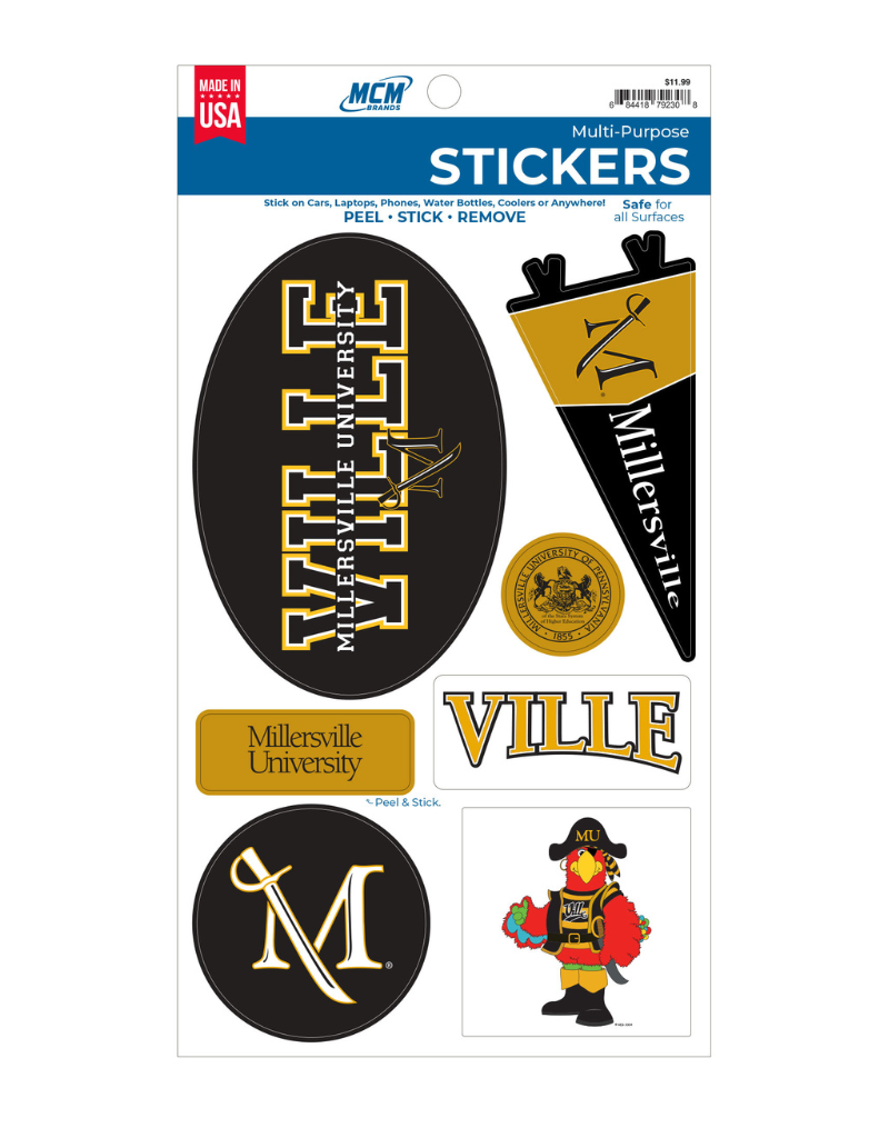 売れ筋新商品 Clear Poly Store University Millersville - Large Sheet Sticker ミュージシャン