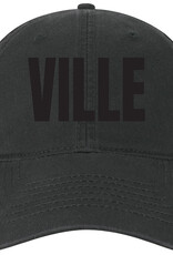 League Black Adjustable Cap with Black Ville Embroidery