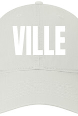 League White  Adjustable Cap with White Ville Embroidery