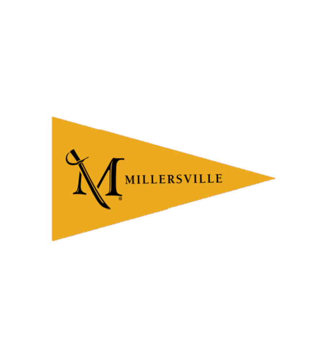 M Sword Gold Mini Magnet Pennant