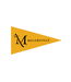 M Sword Gold Mini Magnet Pennant