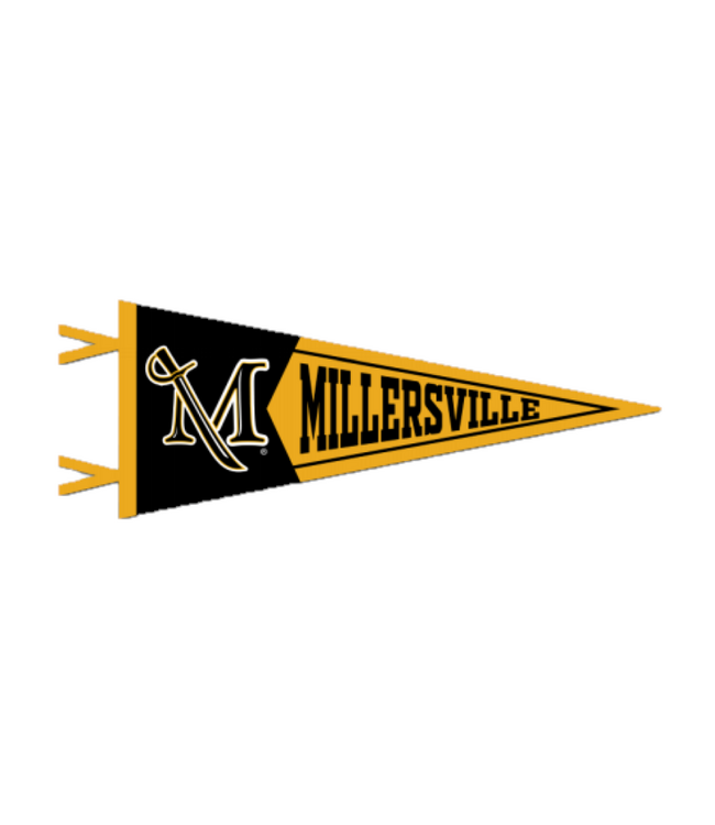 Two Piece M Sword Pennant 7x18