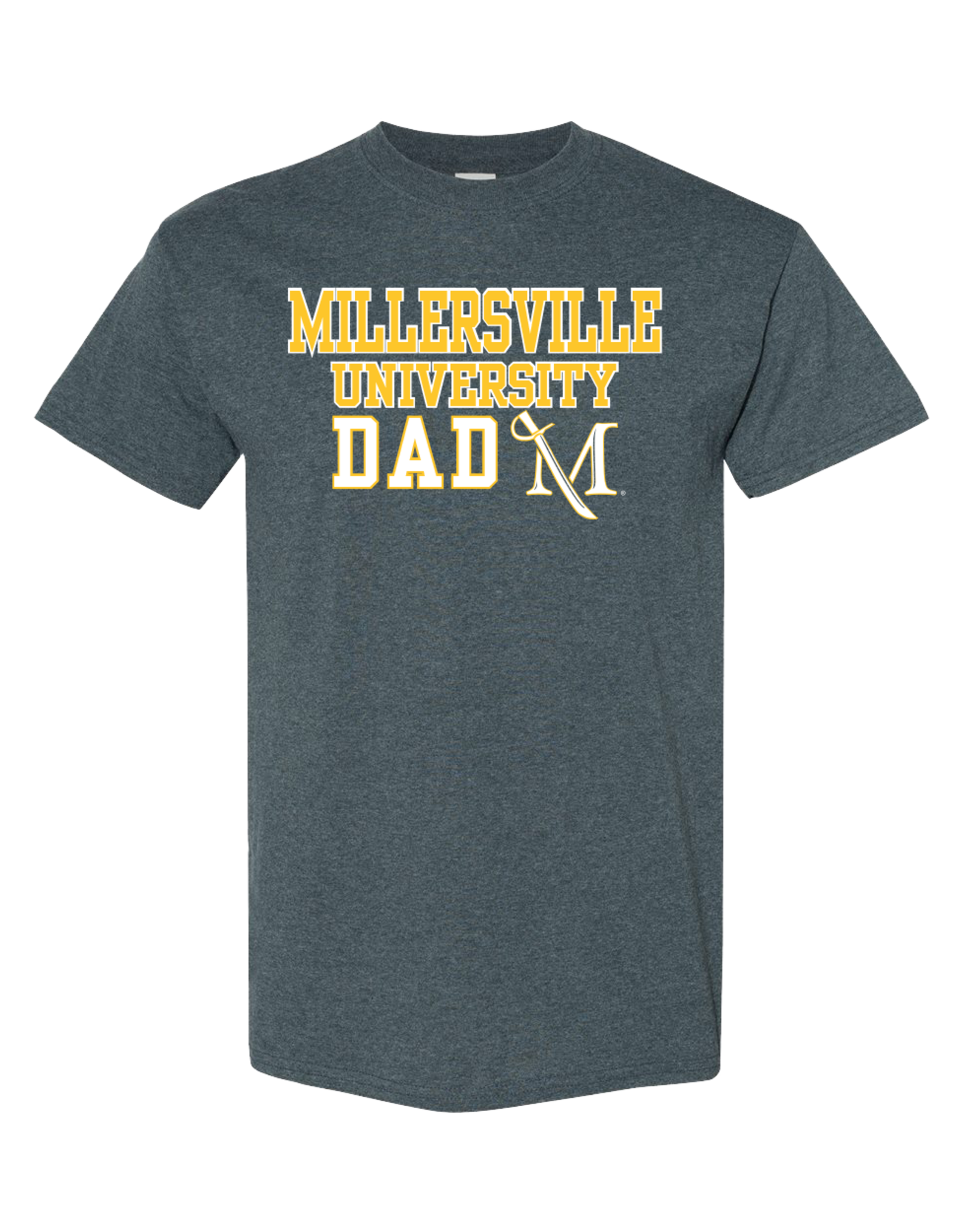 MIllersville University Dad Tee - Dark Heather